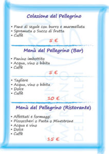 Menù del Pellegrino